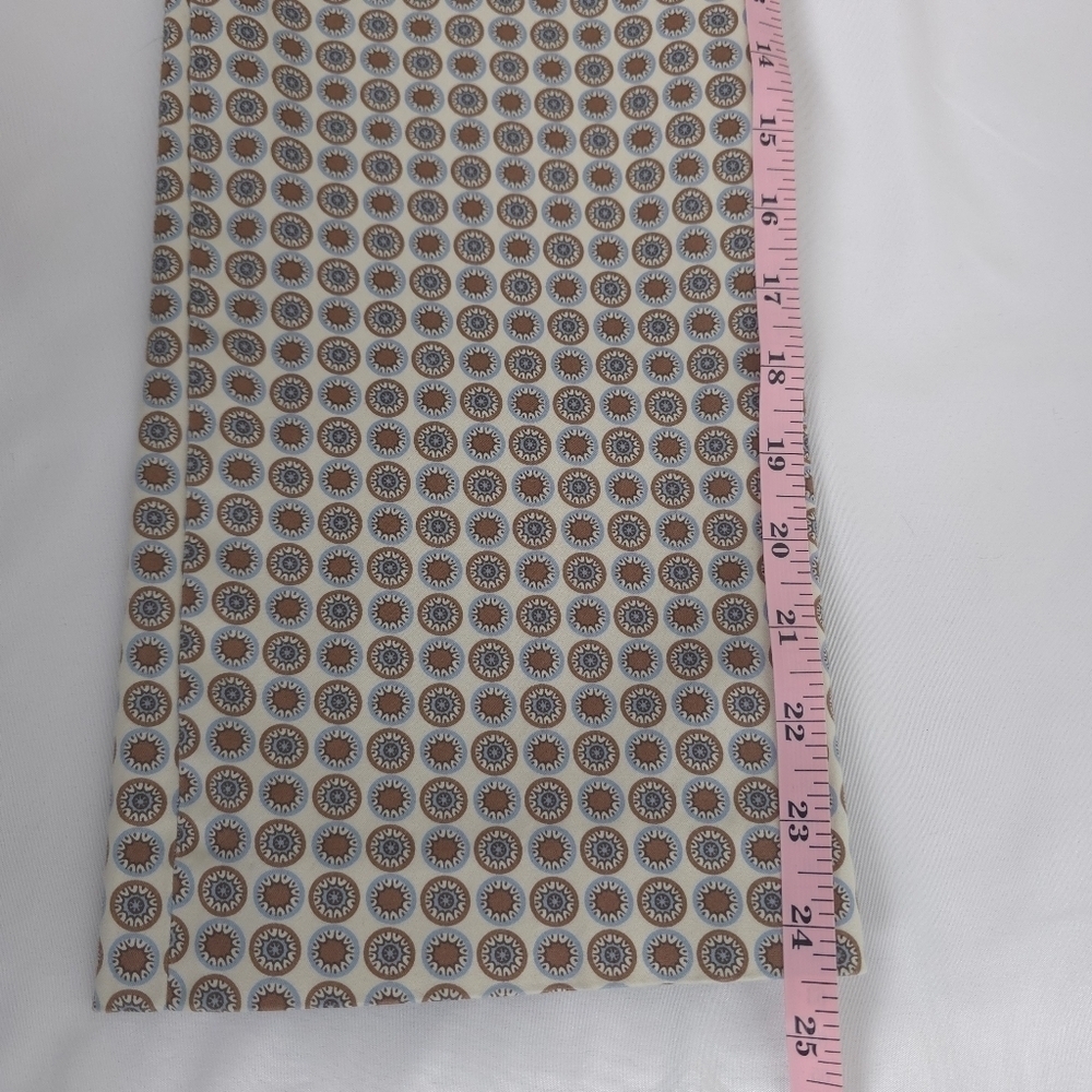 J.Crew City Fit Boho Print Pants Size 2 Cotton Sateen Straight Crop Brown - Picture 6 of 11